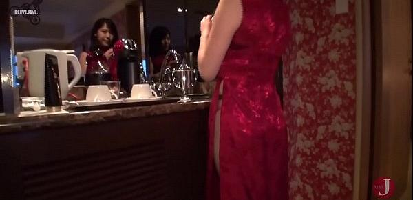  Big Tits Babe Meirin wearing China Dress likes to have sex while wearing